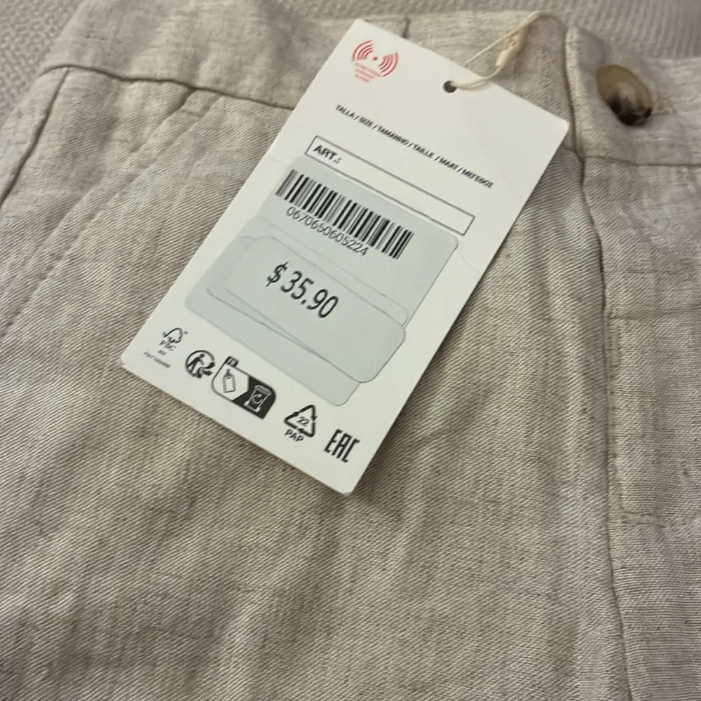 Zara Linen Blend Suit Pants - Size 2